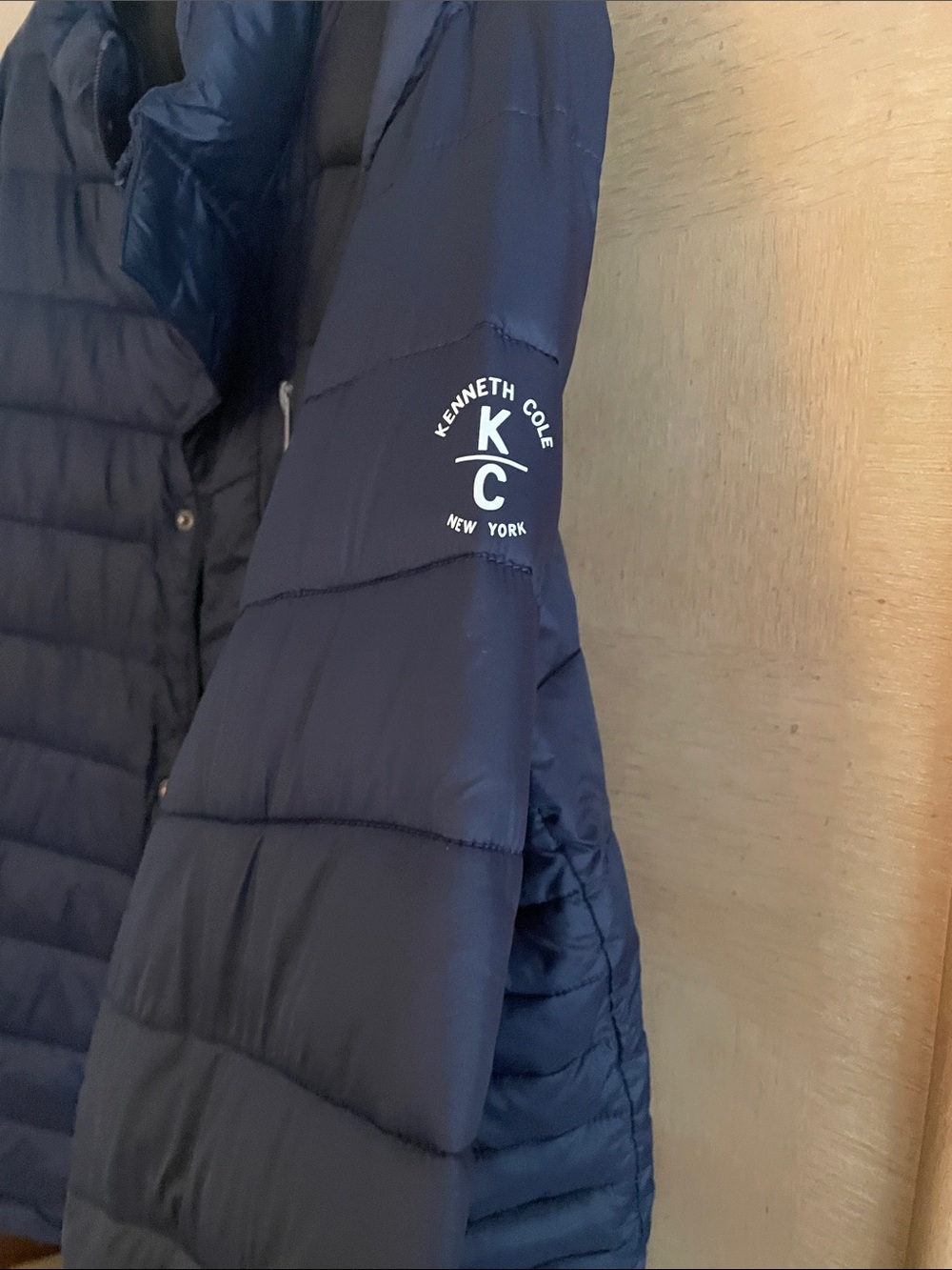 Kenneth Cole Navy Quilted Packable Puffer Jacket XXL - Picture 3 of 6